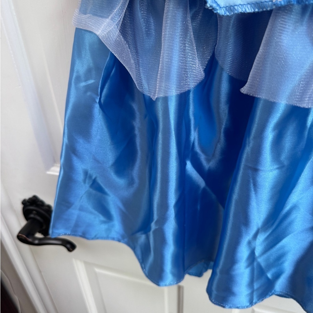 NWOT Disney Girls Size 4 - 6 Cinderella Blue and Pink 2 Piece Dress Up Costume - Picture 6 of 11